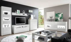 Home affaire Sideboard »Carat« Breite 217 cm, wird mit zwei Leisten angeliefert, 1 x grau, 1 x weiss