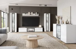 Home affaire Sideboard »Caro, modernes Design mit Glaseinsätzen, Breite 150 cm« 1 Stk. tlg. Grifflose Fronten mit Push-to-Open, höhenverstellbare Einlegeböden,