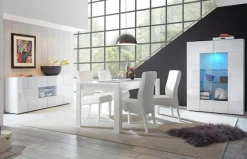 Home affaire Sideboard »Dama Breite 181, Kommode 2 Türen u. 2 Schubkästen, Anrichte« Front in 3D-Optik, viel Stauraum, verschiedene Farben