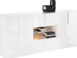Home affaire Sideboard »Dama Breite 181, Kommode 2 Türen u. 2 Schubkästen, Anrichte« Front in 3D-Optik, viel Stauraum, verschiedene Farben