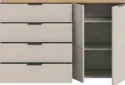 Home affaire Sideboard »EDIL, Breite 180 cm, 5 Türen, 1 Schubkasten, 5 Einlegeböden, 8 Fächer« Garderobenschrank, Schuhschrank, Schuhkommode, Kommode, Anrichte