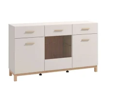 Home affaire Sideboard »Essex, Kommode, Kombikommode, Anrichte, Schrank« Modernes Sideboard: Kaschmir-Dekor, 3 Türen & 2 Schubladen