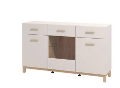 Home affaire Sideboard »Essex, Kommode, Kombikommode, Anrichte, Schrank« Modernes Sideboard: Kaschmir-Dekor, 3 Türen & 2 Schubladen