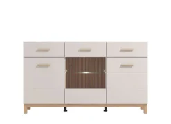 Home affaire Sideboard »Essex, Kommode, Kombikommode, Anrichte, Schrank« Modernes Sideboard: Kaschmir-Dekor, 3 Türen & 2 Schubladen