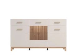 Home affaire Sideboard »Essex, Kommode, Kombikommode, Anrichte, Schrank« Modernes Sideboard: Kaschmir-Dekor, 3 Türen & 2 Schubladen