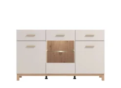 Home affaire Sideboard »Essex, Kommode, Kombikommode, Anrichte, Schrank« Modernes Sideboard: Kaschmir-Dekor, 3 Türen & 2 Schubladen