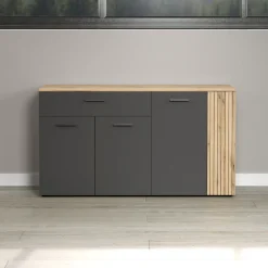 Home affaire Sideboard »Estepona« 1 Stk. tlg. Kommode, Akustikpaneel-Look; Breite 150 cm