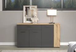 Home affaire Sideboard »Estepona« 1 Stk. tlg. Kommode, Akustikpaneel-Look; Breite 150 cm