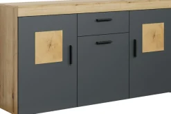 Home affaire Sideboard »Ghent« Packung, 1 Stk. tlg. Sideboard mit 3 Türen & 1 Schublade - (B/T/H) 160/42/86 cm