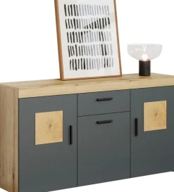 Home affaire Sideboard »Ghent« Packung, 1 Stk. tlg. Sideboard mit 3 Türen & 1 Schublade - (B/T/H) 160/42/86 cm