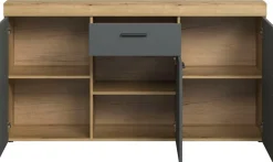 Home affaire Sideboard »Ghent« Packung, 1 Stk. tlg. Sideboard mit 3 Türen & 1 Schublade - (B/T/H) 160/42/86 cm