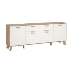 Home affaire Sideboard »Ikast, Stauraum, Schubladenschrank, Aufbewahrung« Breite 196 cm, 4 Türen, 2 Schubladen, Höhe 73 cm
