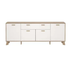 Home affaire Sideboard »Ikast, Stauraum, Schubladenschrank, Aufbewahrung« Breite 196 cm, 4 Türen, 2 Schubladen, Höhe 73 cm