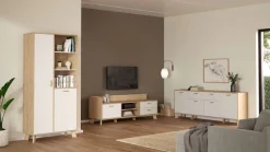 Home affaire Sideboard »Ikast, Stauraum, Schubladenschrank, Aufbewahrung« Breite 196 cm, 4 Türen, 2 Schubladen, Höhe 73 cm