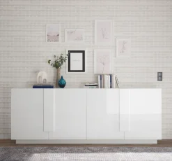 Home affaire Sideboard »Jupiter, Breite 241 cm, Kommode 4 Türen - Soft Closing, Anrichte« moderne Griffblende, FSC®, cleveres Stauraumkonzept