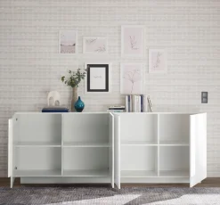 Home affaire Sideboard »Jupiter, Breite 241 cm, Kommode 4 Türen - Soft Closing, Anrichte« moderne Griffblende, FSC®, cleveres Stauraumkonzept