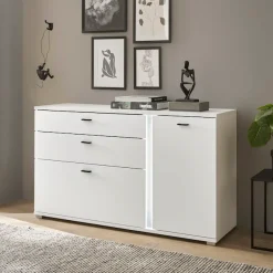 Home affaire Sideboard »LONG ISLAND« 1 Stk. tlg. in moderner Trendfarbe,inklusive senkrechter Beleuchtung,Breite 150 cm
