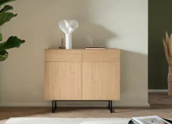 Home affaire Sideboard »Lund, moderner Schrank, Kommode mit Kufengestell« optisch dünner Oberboden, hochwertige Optik, ausreichend Stauraum