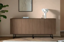 Home affaire Sideboard »Lund, moderner Schrank, Kommode mit Kufengestell« optisch dünner Oberboden, hochwertige Optik, ausreichend Stauraum