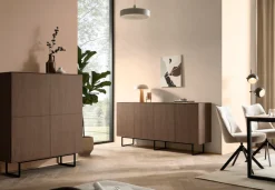 Home affaire Sideboard »Lund, moderner Schrank, Kommode mit Kufengestell« optisch dünner Oberboden, hochwertige Optik, ausreichend Stauraum