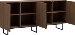 Home affaire Sideboard »Lund, moderner Schrank, Kommode mit Kufengestell« optisch dünner Oberboden, hochwertige Optik, ausreichend Stauraum