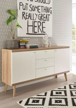 Home affaire Sideboard »Merle« im skandinavischen Design, Breite 160 cm