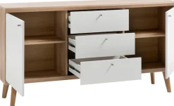 Home affaire Sideboard »Merle« im skandinavischen Design, Breite 160 cm