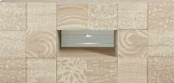 Home affaire Sideboard »Miro« Breite 181 cm mit dekorativem Siebdruck