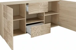 Home affaire Sideboard »Miro« Breite 181 cm mit dekorativem Siebdruck