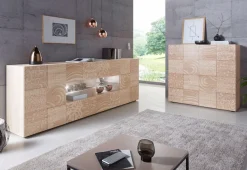 Home affaire Sideboard »Miro« Breite 241 cm mit dekorativem Siebdruck