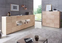 Home affaire Sideboard »Miro« Breite 241 cm mit dekorativem Siebdruck