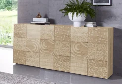 Home affaire Sideboard »Miro« Breite 181 cm mit dekorativem Siebdruck