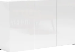 Home affaire Sideboard »MISTER, Sideboard,Kommode, Anrichte,mit 4 geräumigen Fächern« Kommode, komplett Hochglanz lackiert, Breite 135cm