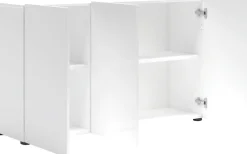 Home affaire Sideboard »MISTER, Sideboard,Kommode, Anrichte,mit 4 geräumigen Fächern« Kommode, komplett Hochglanz lackiert, Breite 135cm