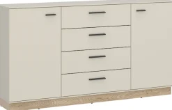 Home affaire Sideboard modernses Sideboard, Breite ca.155 cm, 2 Türen und 4 Schubkasten