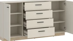 Home affaire Sideboard modernses Sideboard, Breite ca.155 cm, 2 Türen und 4 Schubkasten