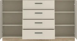 Home affaire Sideboard modernses Sideboard, Breite ca.155 cm, 2 Türen und 4 Schubkasten