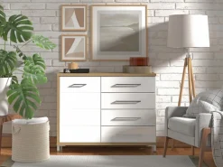 Home affaire Sideboard »Mondego Kommode mit 1 Tür und 4 Schubkästen«