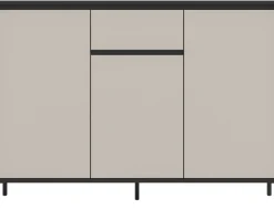 Home affaire Sideboard »NORT, Höhe: 101cm, mit Metall Stabfuß, 3 Türen, 1 Schubkasten« Anrichte, Kommode, Schrank, Board, Higboard