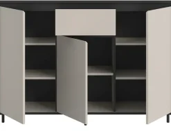 Home affaire Sideboard »NORT, Höhe: 101cm, mit Metall Stabfuß, 3 Türen, 1 Schubkasten« Anrichte, Kommode, Schrank, Board, Higboard