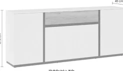 Home affaire Sideboard »Novena« Breite 209 cm