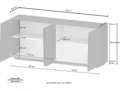 Home affaire Sideboard »Pongo« 1 Stk. tlg.