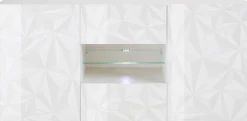 Home affaire Sideboard »Prisma Breite 181, Kommode 2 Türen, 2 Schubkästen, Anrichte« Front mit elegantem Siebdruck, grifflos, viel Stauraum