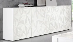 Home affaire Sideboard »Prisma Breite 241, Kommode 4 Türen, Anrichte« Front mit elegantem Siebdruck, grifflos, viel Stauraum
