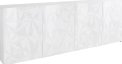 Home affaire Sideboard »Prisma Breite 241, Kommode 4 Türen, Anrichte« Front mit elegantem Siebdruck, grifflos, viel Stauraum