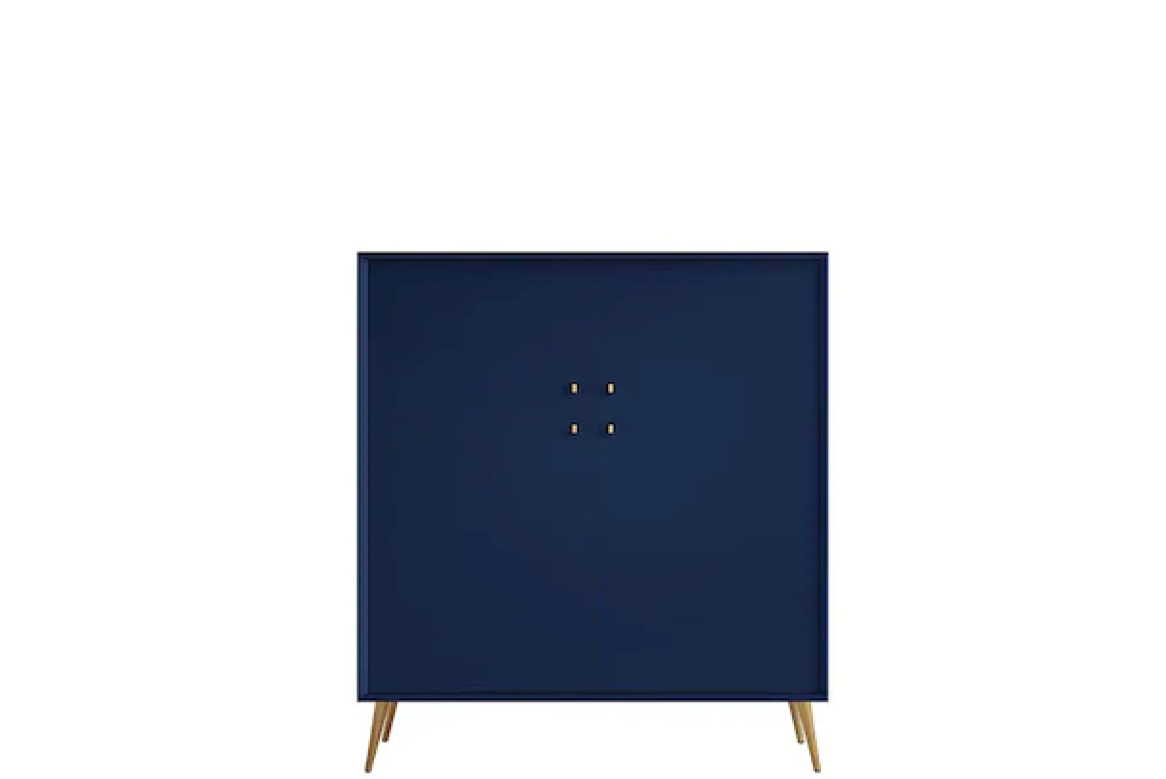 Home affaire Sideboard »ROMILDA Kommode mit 4 Türen, 6 Fächer, B/T/H: 105/40,5/122 cm« Kommode mit goldenen Akzenten, 4 Einlegeböden, viel Stauraum