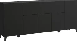 Home affaire Sideboard »SIDEBOARD PHUKET II, Stilvolle, grifflose kommode, Breite 180cm« Mit 5 Türen, 1 Klappe, 7 Fächern und höhenverstellbaren Einlegeböden