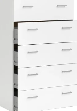Home affaire Sideboard »Space Kommode, Aufbewahrung, Schubladenschrank« 5 Schubladen, viel Stauraum, Breite 74 cm , Höhe 115 cm