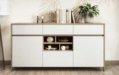 Home affaire Sideboard »Stranda, moderner Schrank, Kommode im Scandi-Style, 165 cm breit« elegante Rahmenoptik, ausreichend Stauraum, vielseitig einsetzbar