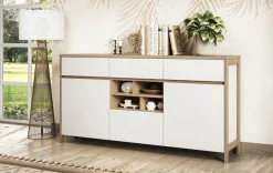 Home affaire Sideboard »Stranda, moderner Schrank, Kommode im Scandi-Style, 165 cm breit« elegante Rahmenoptik, ausreichend Stauraum, vielseitig einsetzbar